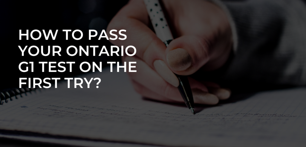 How to pass your Ontario G1 test on the first try