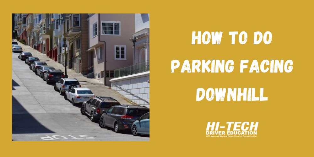 parking facing downhill