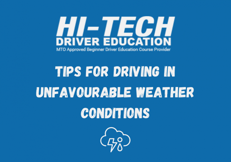 Driving In Unfavourable Weather Conditions